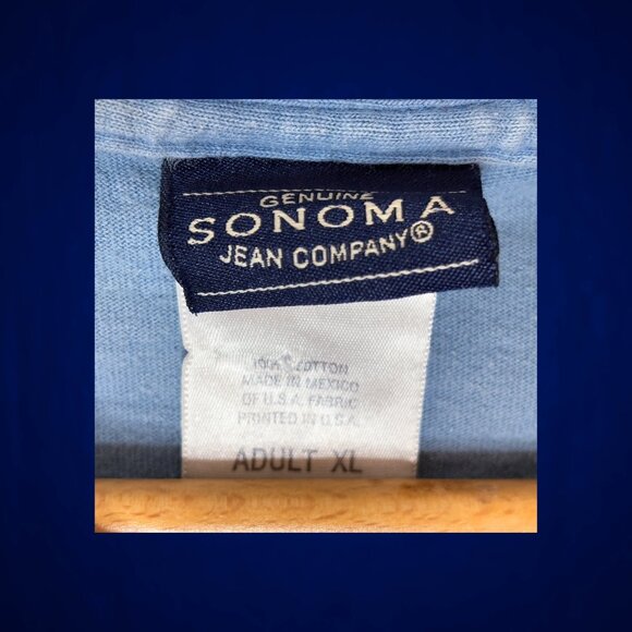 Vintage Men's Blue XL T-Shirt - Sonoma Jean Co - "Property of Athletic Dept." - Picture 3 of 4